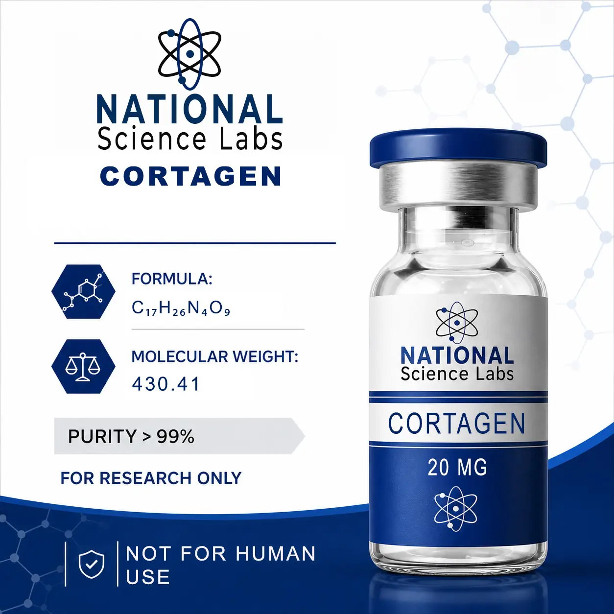 Cortagen Peptide laboratory catalog material